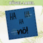 Preview: Bügel-Label Ha ha ha nö
